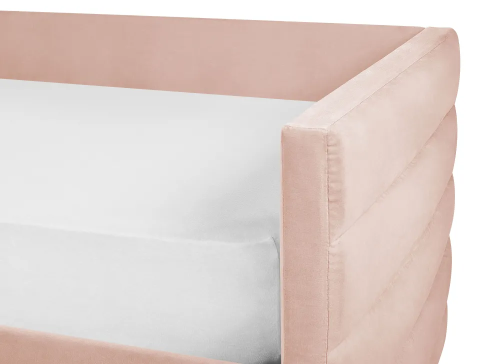 Tagesbett Samtstoff Pastellrosa Mit Bettkasten 90 X 200 Cm Marray