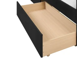 Tagesbett Samtstoff Schwarz Mit Bettkasten 90 X 200 Cm Marray