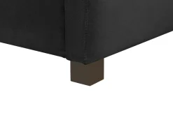 Tagesbett Samtstoff Schwarz Mit Bettkasten 90 X 200 Cm Marray