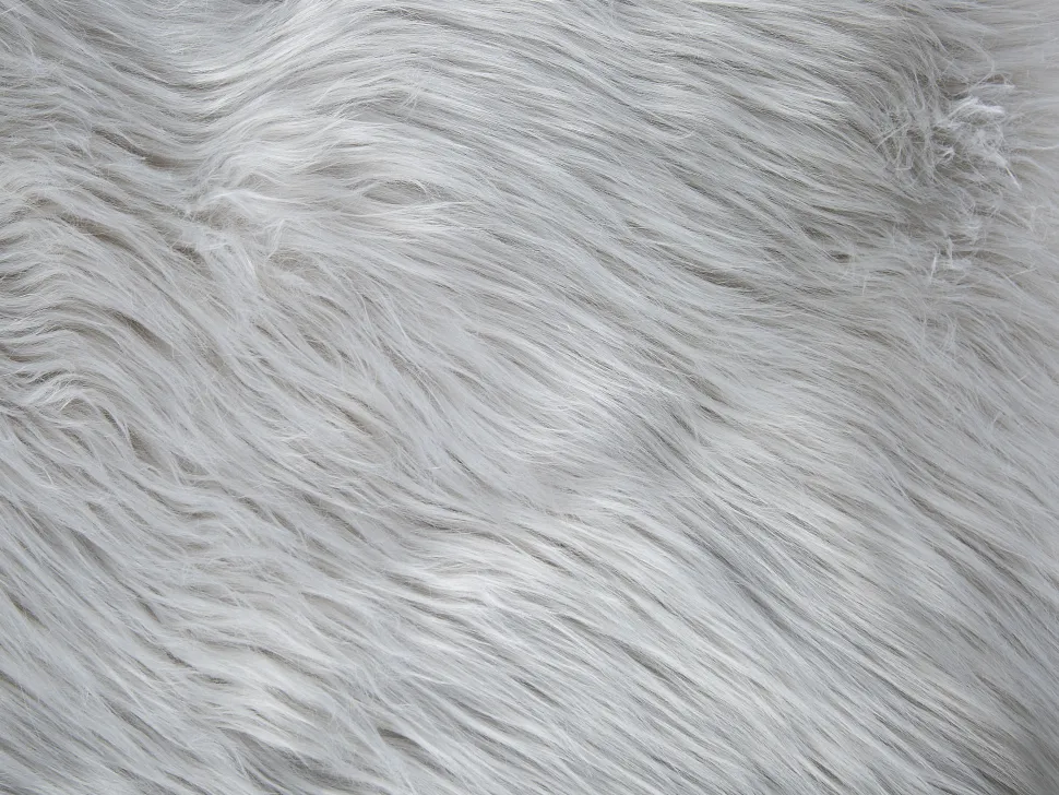 Tagesdecke Felloptik Hellgrau 200 X 220 Cm Delice
