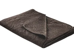Tagesdecken Set Mit Kissen Pragemuster 3-Teilig Braun 220 X 240 Cm Rayen