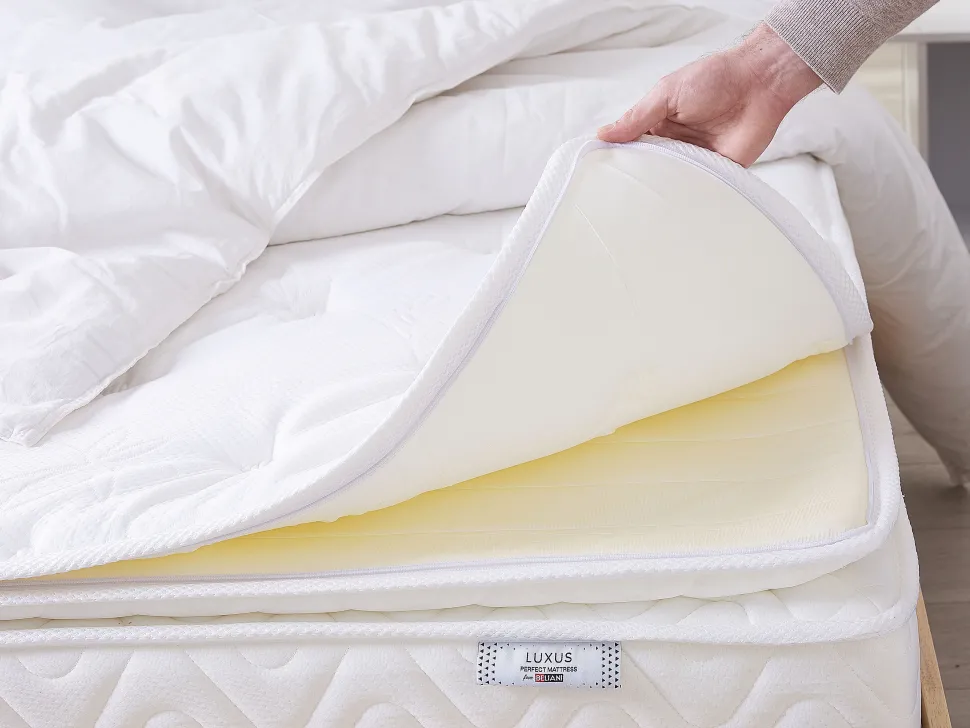 Taschenfederkernmatratze Memory Foam Mittelfest 90 X 200 Cm Abnehmbarer Bezug Luxus