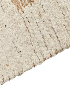 Teppich Baumwolle / Jute Beige 200 X 300 Cm Geometrisches Muster Kurzflor Ziarat