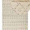 Teppich Baumwolle / Nutzhanf Beige 200 X 300 Cm Zweiseitig Sanao