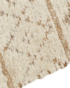 Teppich Baumwolle / Nutzhanf Beige 200 X 300 Cm Zweiseitig Sanao