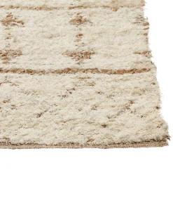 Teppich Baumwolle / Nutzhanf Beige 200 X 300 Cm Zweiseitig Sanao