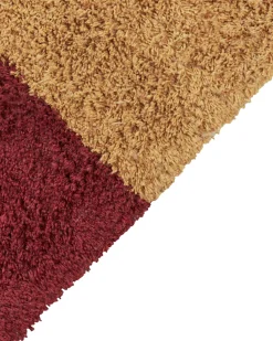 Teppich Baumwolle 80 X 150 Cm Mehrfarbig Geometrisches Muster Kurzflor Jalgaon