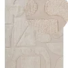 Teppich Baumwolle Beige 160 X 230 Cm Abstraktes Muster Kurzflor Diyadin