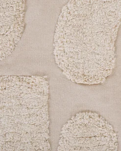 Teppich Baumwolle Beige 160 X 230 Cm Abstraktes Muster Kurzflor Diyadin