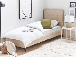 Teppich Baumwolle Beige 160 X 230 Cm Abstraktes Muster Kurzflor Diyadin