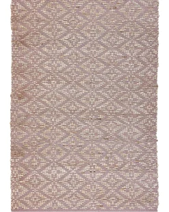 Teppich Baumwolle Beige / Rosa Geometrisches Muster 160 X 230 Cm Kurzflor Gerze