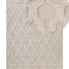 Teppich Baumwolle Beige 160 X 230 Cm Marokkanisches Muster Fransen Suluova