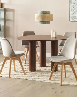 Teppich Baumwolle Beige 160 X 230 Cm Marokkanisches Muster Fransen Suluova