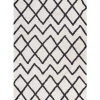 Teppich Baumwolle Beige / Schwarz 160 X 230 Cm Geometrisches Muster Kurzflor Eldes