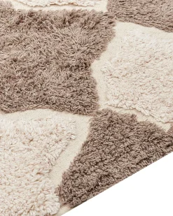 Teppich Baumwolle Braun / Beige 160 X 230 Cm Sinop