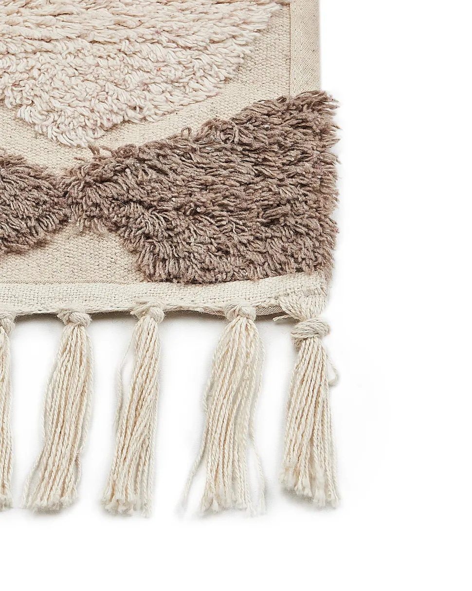 Teppich Baumwolle Braun / Beige 160 X 230 Cm Sinop
