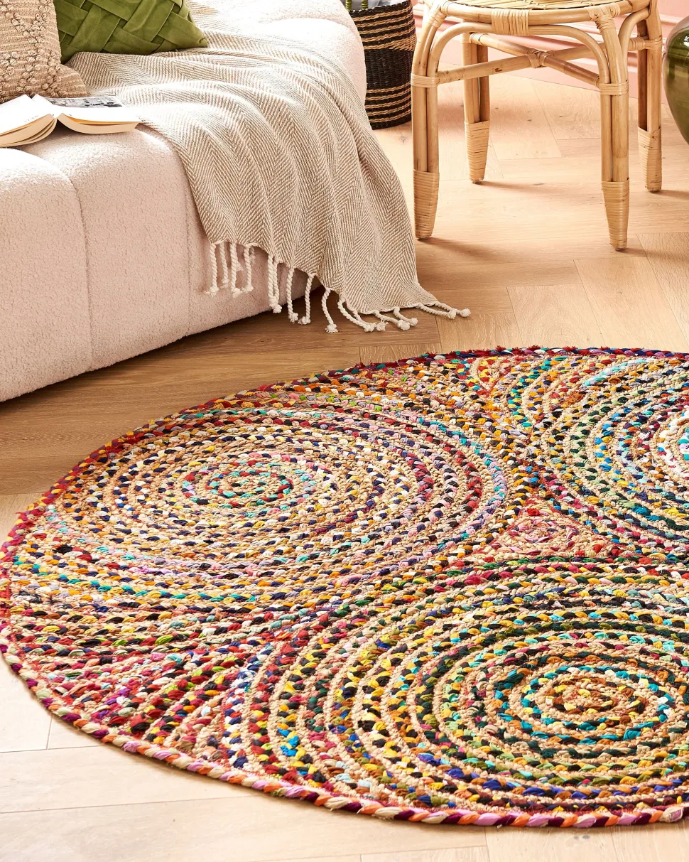 Teppich Baumwolle Bunt 140 Cm Yenice