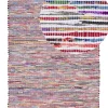Teppich Baumwolle Bunt-Weis 160 X 230 Cm Abstraktes Muster Kurzflor Bartin
