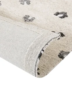 Teppich Baumwolle Hellbeige Tiermotiv 160 X 230 Cm Afis