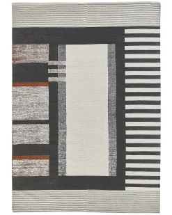 Teppich Baumwolle Mehrfarbig 160 X 230 Cm Abstraktes Muster Kurzflor Kakinada