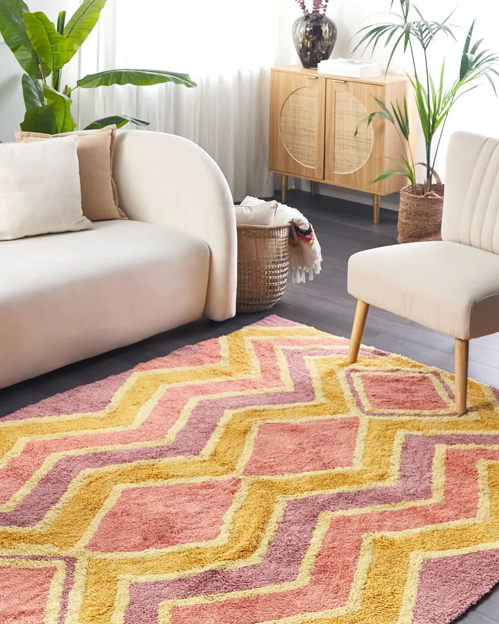 Teppich Baumwolle Mehrfarbig 160 X 230 Cm Canakkale