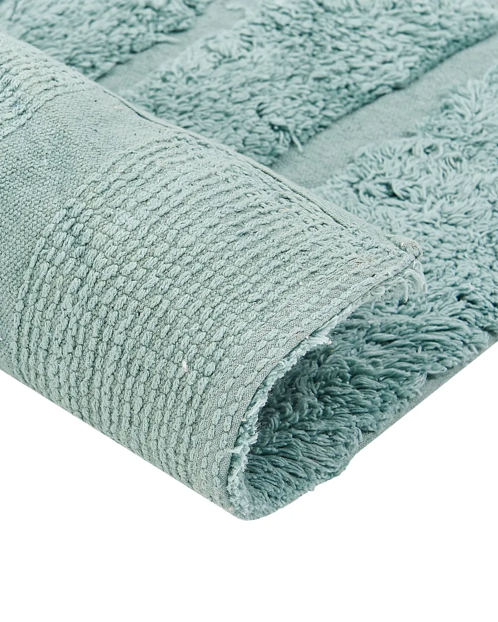 Teppich Baumwolle Mintgrun 160 X 230 Cm Geometrisches Muster Kurzflor Sirnak