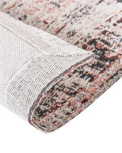Teppich Baumwolle Rot / Beige 160 X 230 Cm Orientalisches Muster Kurzflor Attera