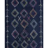 Teppich Baumwolle Schwarz 160 X 230 Cm Geometrisches Muster Corum