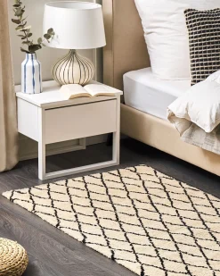 Teppich Beige / Schwarz 80 X 150 Cm Midyat