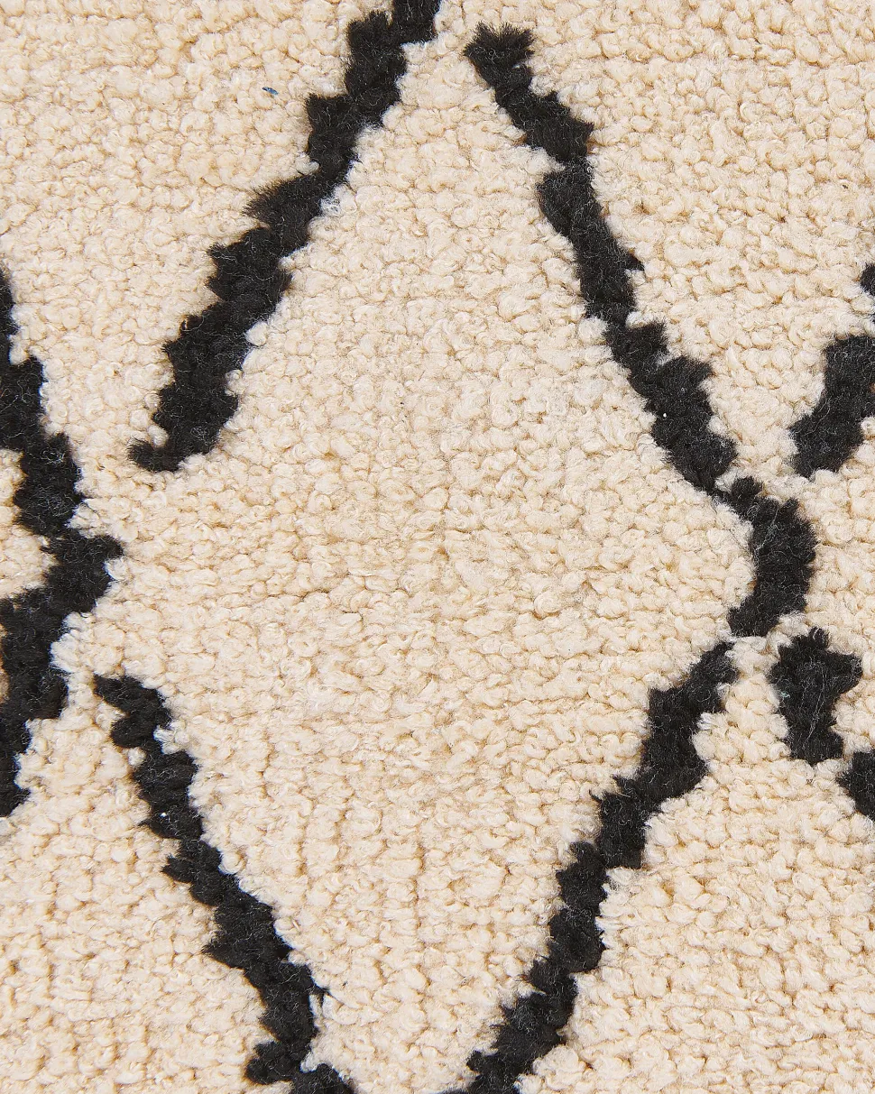 Teppich Beige / Schwarz 80 X 150 Cm Midyat