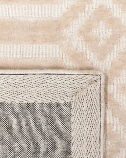Teppich Beige 160 X 230 Cm Kurzflor Adatepe