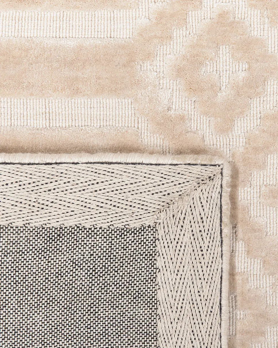 Teppich Beige 160 X 230 Cm Kurzflor Adatepe