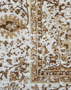 Teppich Beige 140 X 200 Cm Kurzflor Almus