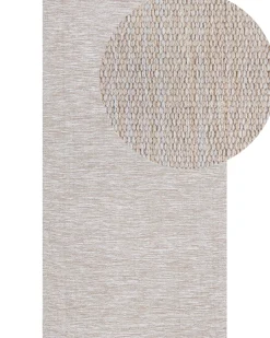 Teppich Beige 80 X 150 Cm Kurzflor Derince