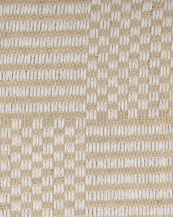 Teppich Beige 140 X 200 Cm Kurzflor Zweiseitig Adabag