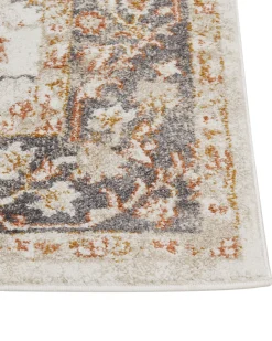 Teppich Beige 200 X 300 Cm Orientalisches Muster Kurzflor Nurnus