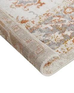 Teppich Beige 200 X 300 Cm Orientalisches Muster Kurzflor Nurnus