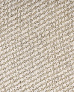 Teppich Beige 140 X 200 Cm Streifenmuster Kurzflor Zweiseitig Aladag