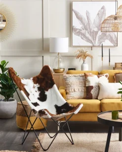 Teppich Beige 140 X 200 Cm Streifenmuster Kurzflor Zweiseitig Aladag