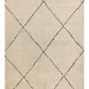 Teppich Beige/Schwarz 160 X 230 Cm Shaggy Mutki