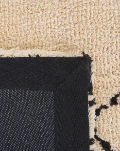 Teppich Beige/Schwarz 160 X 230 Cm Shaggy Mutki
