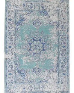 Teppich Blau 160 X 230 Cm Kurzflor Almus