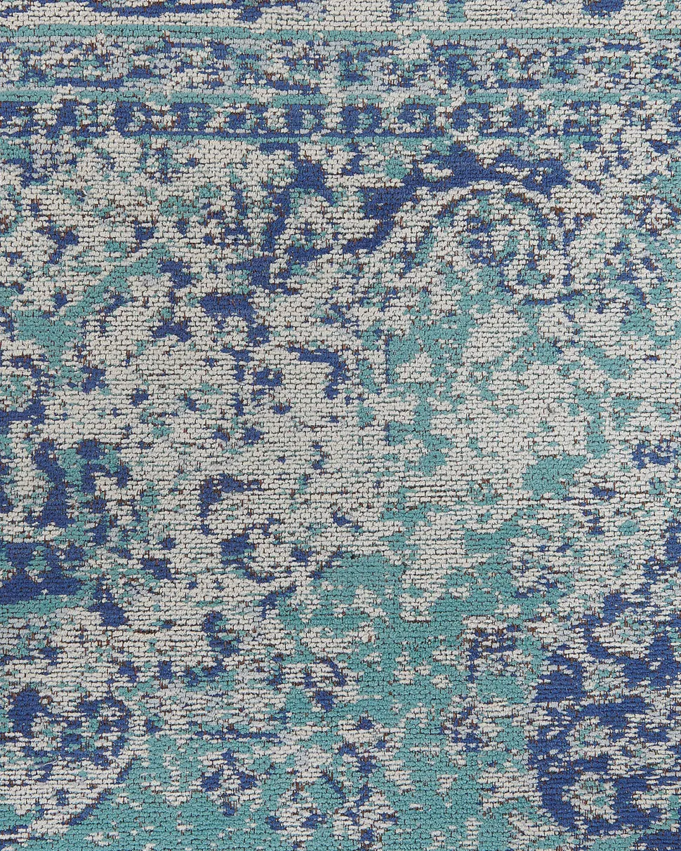 Teppich Blau 160 X 230 Cm Kurzflor Almus