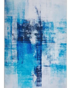 Teppich Blau 160 X 230 Cm Kurzflor Trabzon