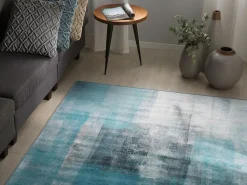 Teppich Blau 160 X 230 Cm Kurzflor Trabzon