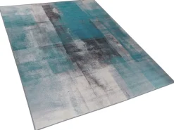 Teppich Blau 160 X 230 Cm Kurzflor Trabzon