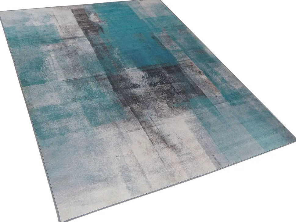 Teppich Blau 160 X 230 Cm Kurzflor Trabzon