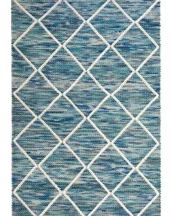 Teppich Blau 160 X 230 Cm Kurzflor Belenli