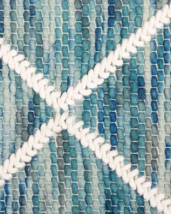 Teppich Blau 160 X 230 Cm Kurzflor Belenli