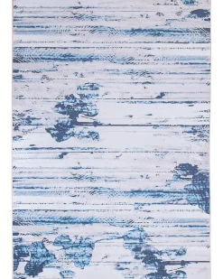 Teppich Blau 160 X 230 Cm Kurzflor Burdur
